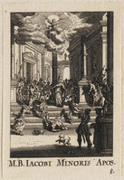 TvB G 4844
<br/>
Martyrium Jacobus de Mindere ("Kleine Apostelserie")
<br/>
<em>Callot, Jacques (1592 - 1635) - kopie naar</em>